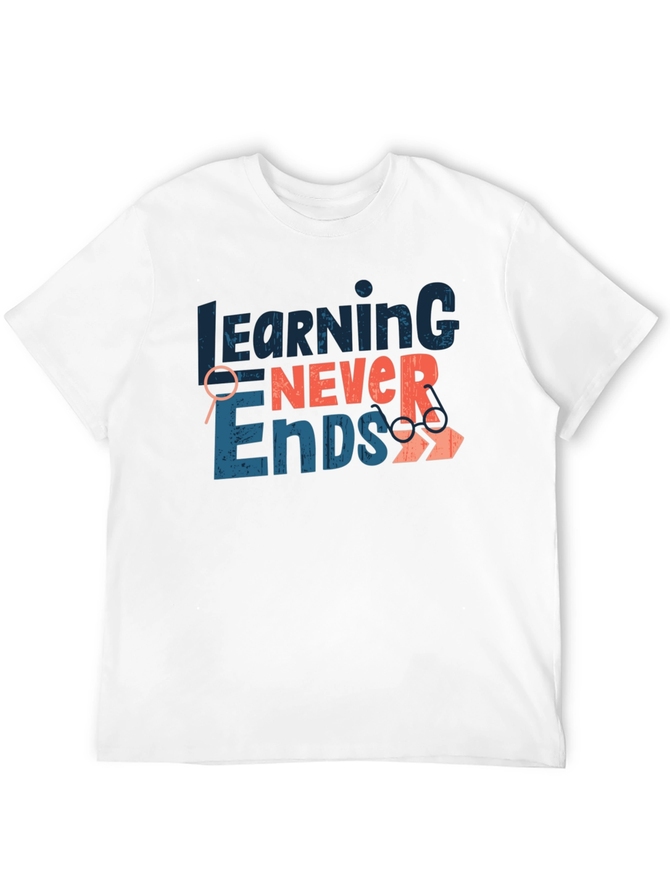 Learning Never Ends Graphic Tee