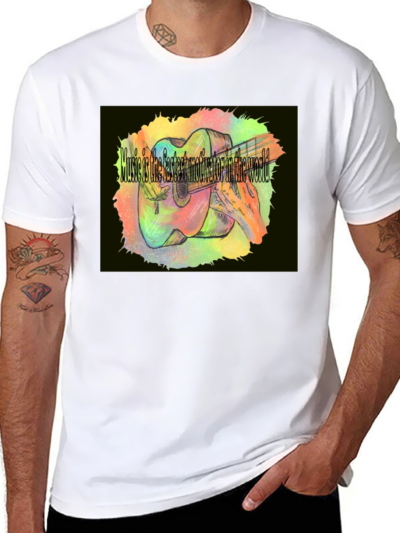 Music Motivation T-Shirt - Guitar Player Apparel