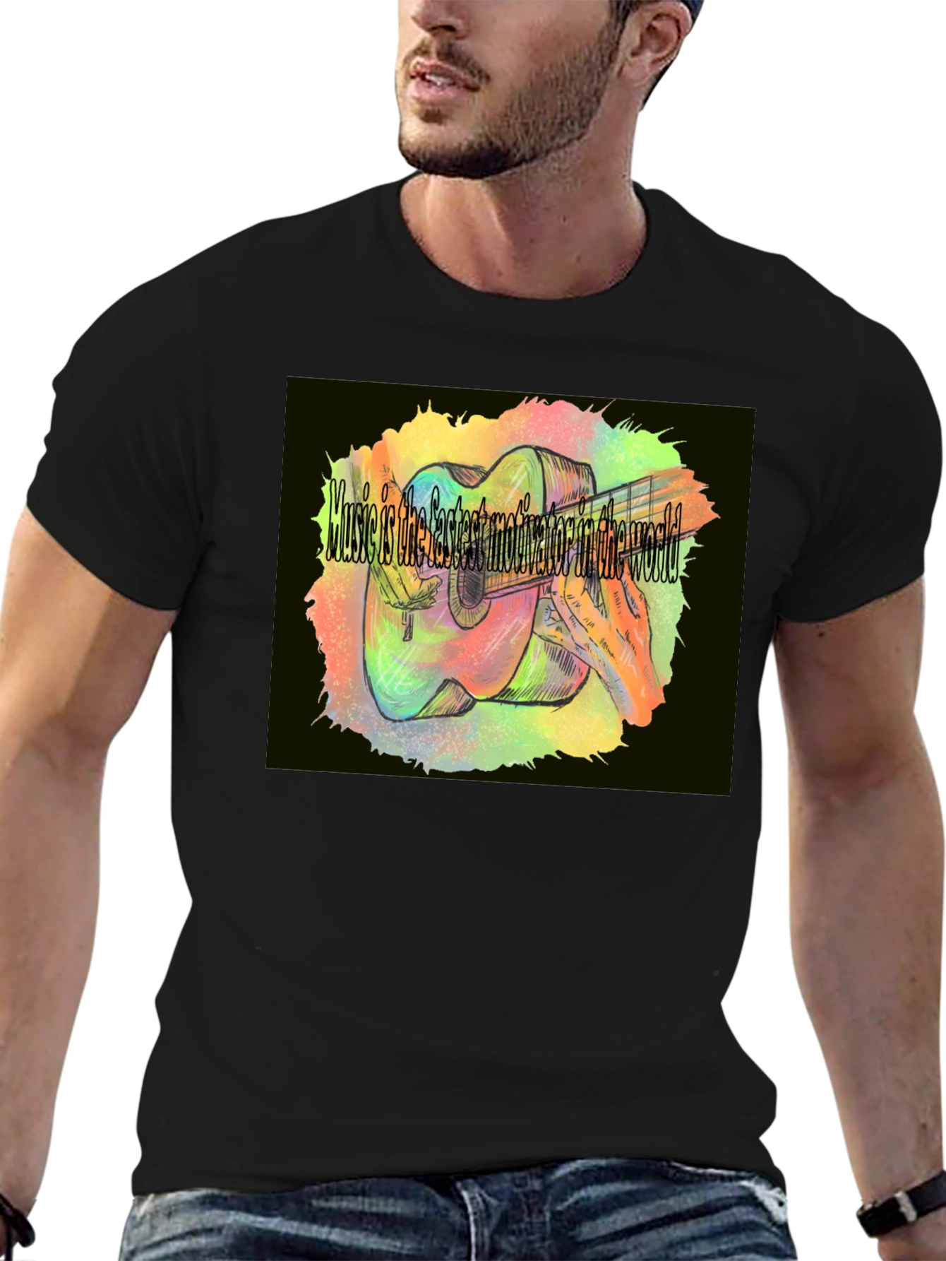 Music Motivation T-Shirt - Guitar Player Apparel