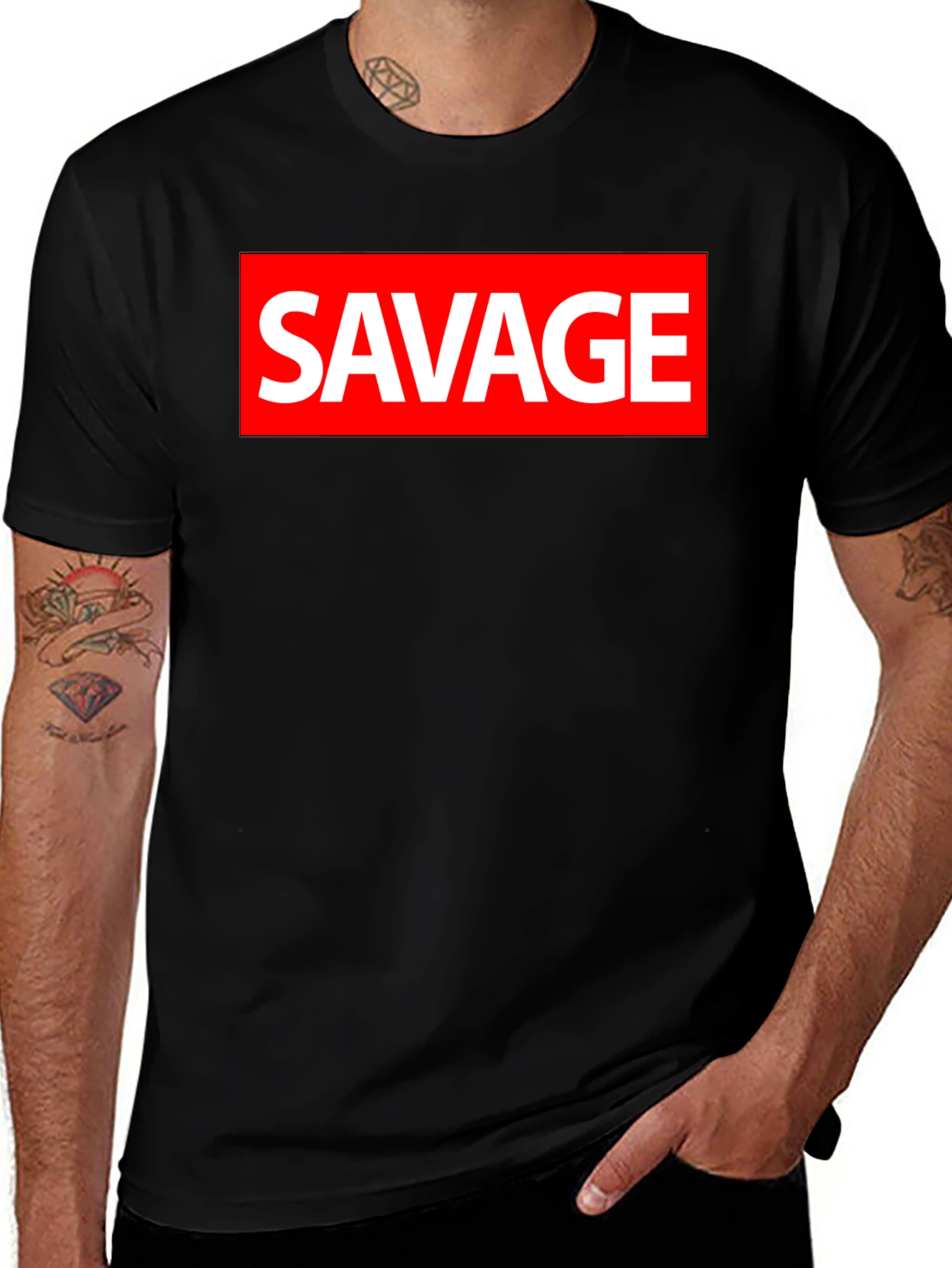 Savage Graphic Tee - Bold Streetwear Style