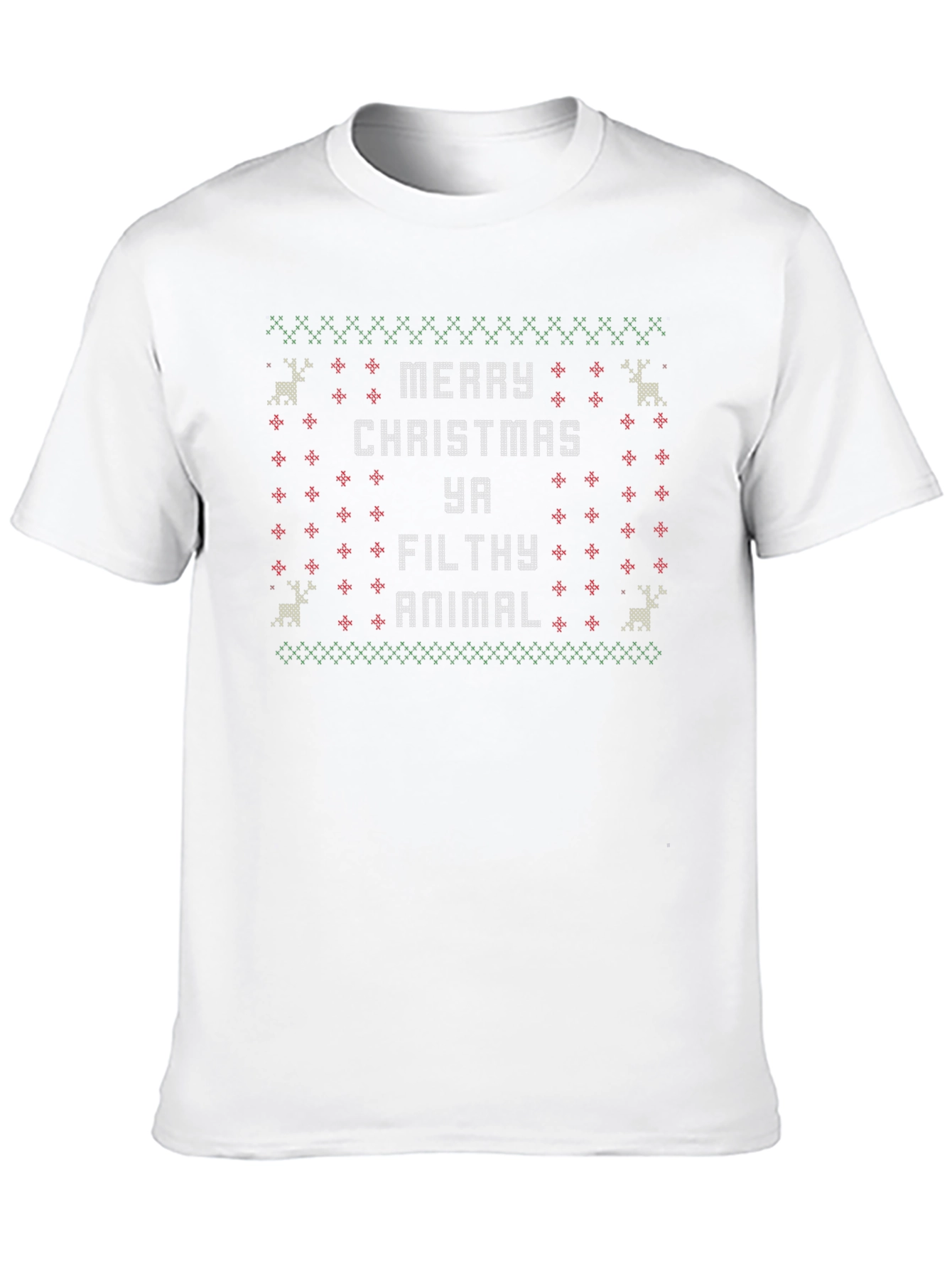 Merry Christmas Ya Filthy Animal Holiday Graphic Tee