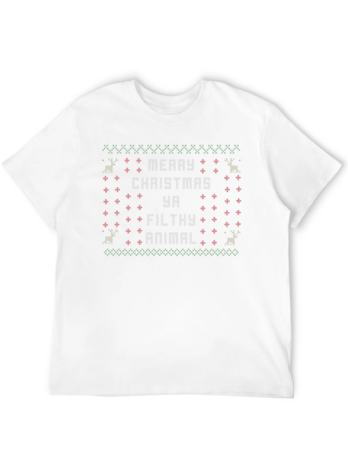 Merry Christmas Ya Filthy Animal Holiday Graphic Tee