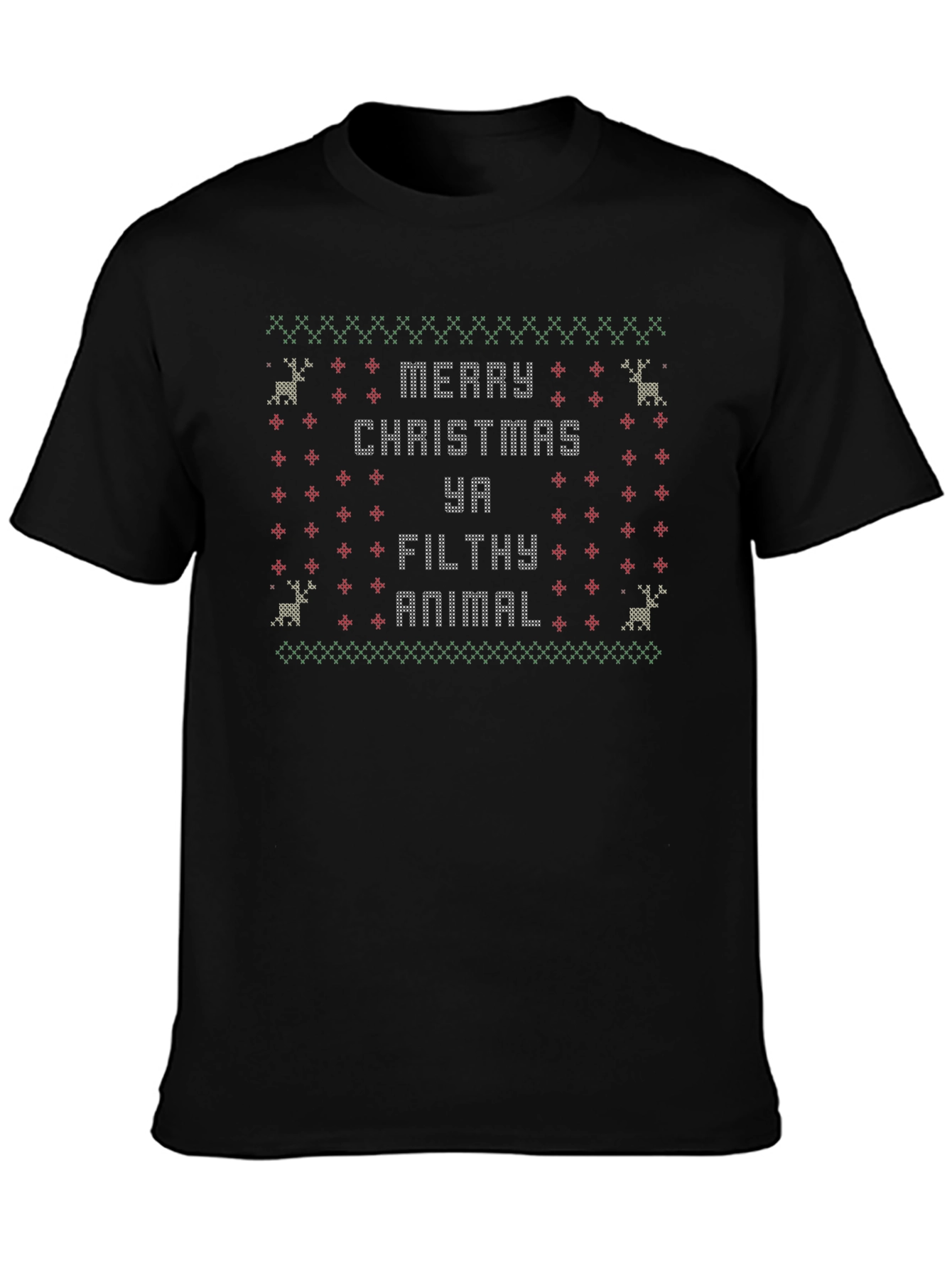 Merry Christmas Ya Filthy Animal Holiday Graphic Tee