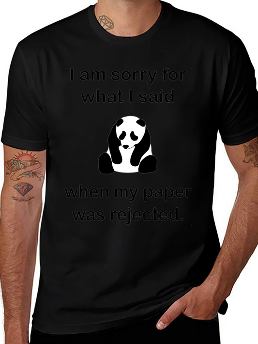 Im Sorry Panda T-Shirt - Rejected Paper Humor