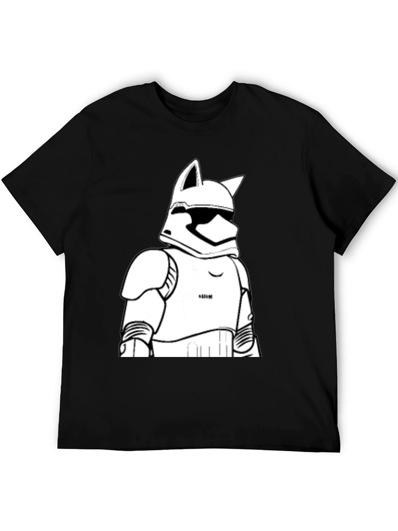 Stormtrooper Cat T-Shirt - Black Graphic Tee
