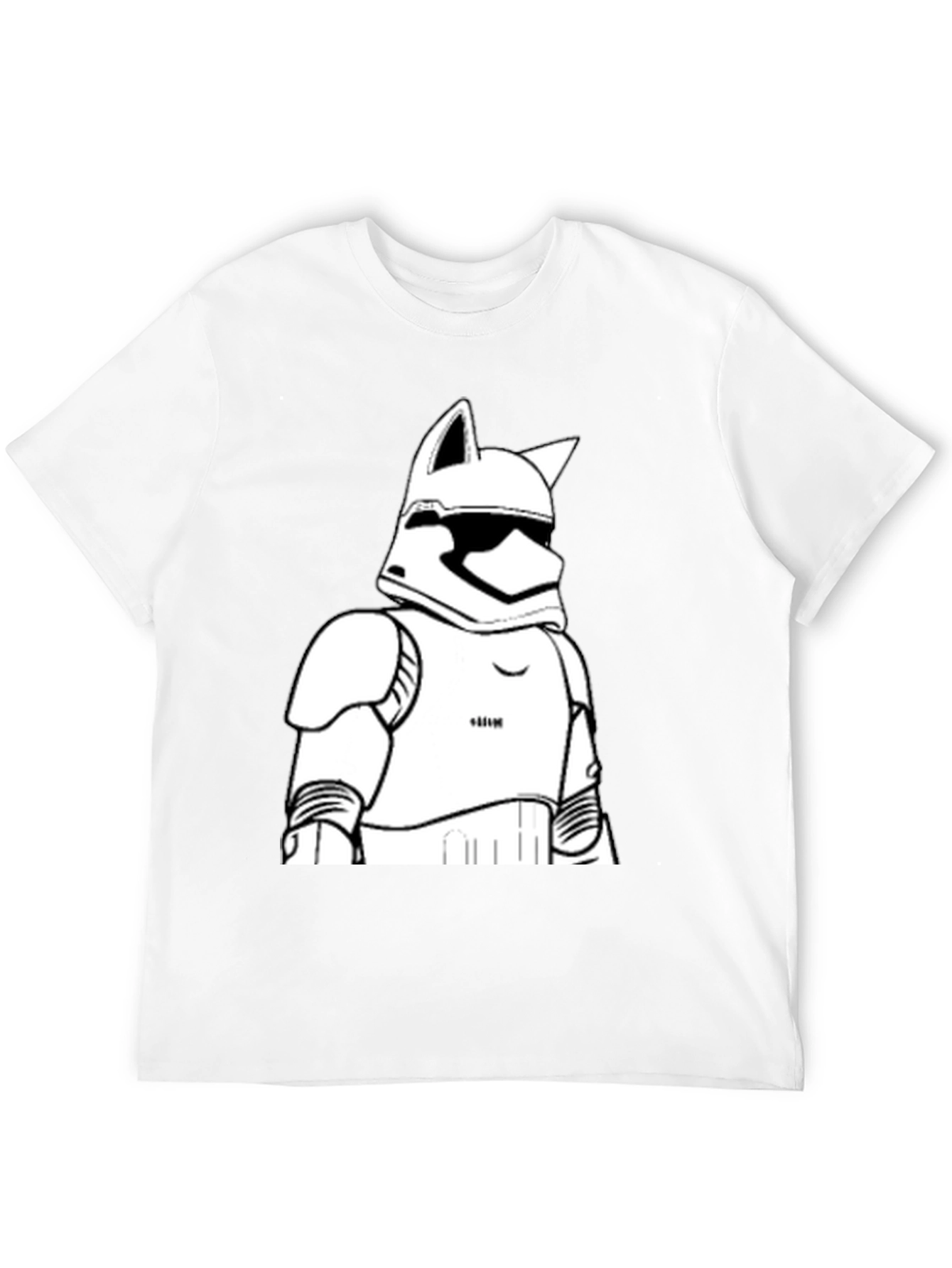 Stormtrooper Cat T-Shirt - Black Graphic Tee