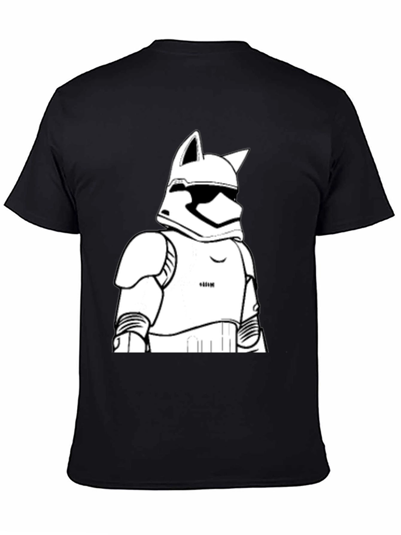 Stormtrooper Cat T-Shirt - Black Graphic Tee