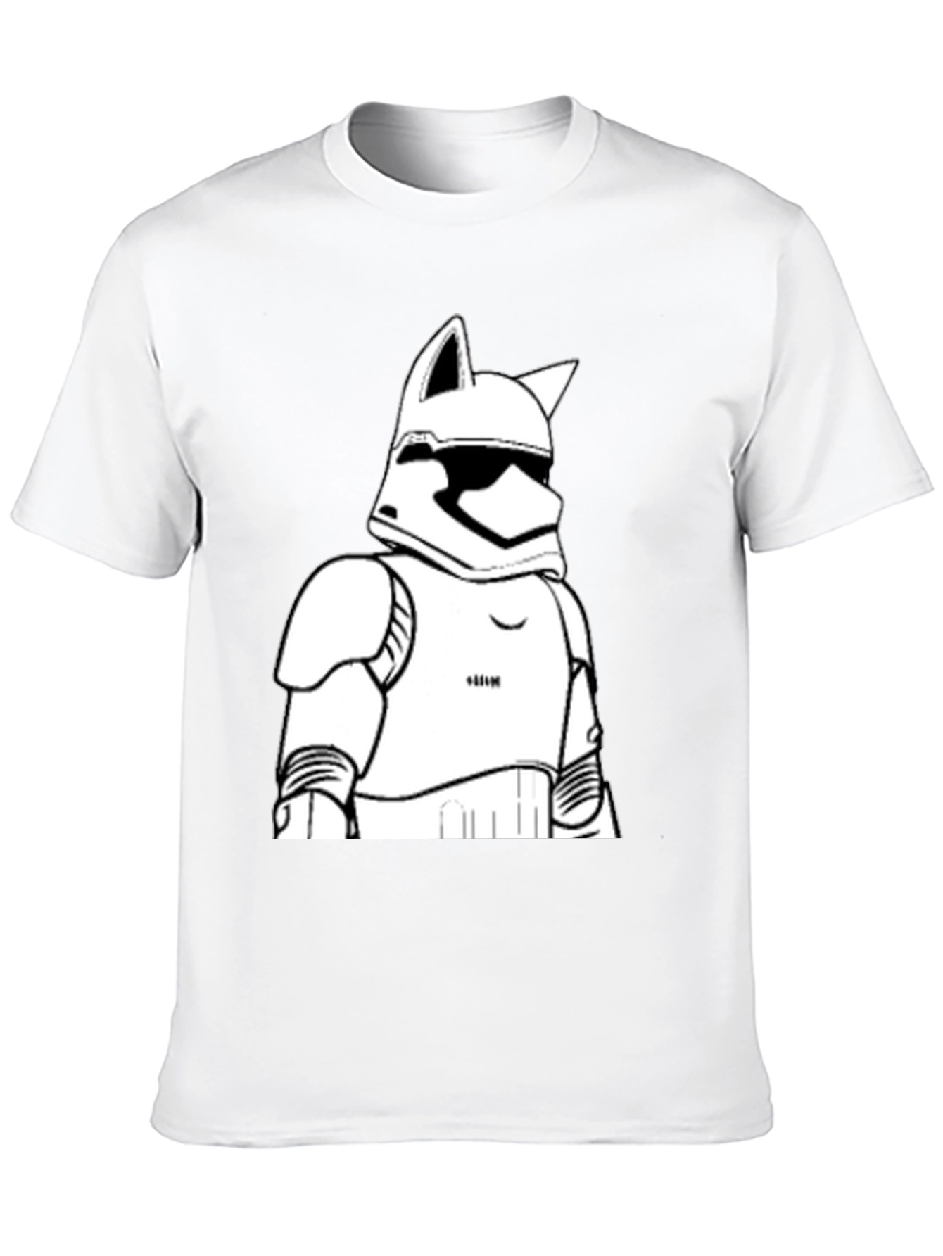 Stormtrooper Cat T-Shirt - Black Graphic Tee