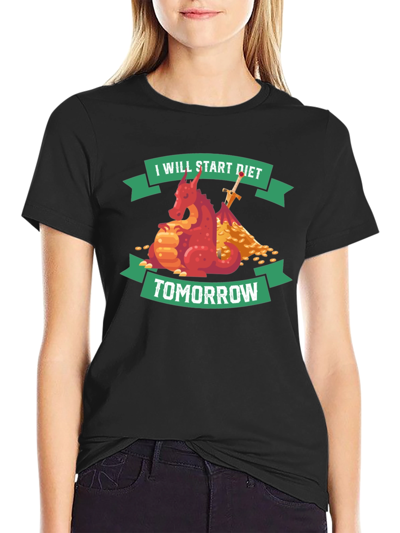 Funny Diet T-Shirt: I Will Start Diet Tomorrow