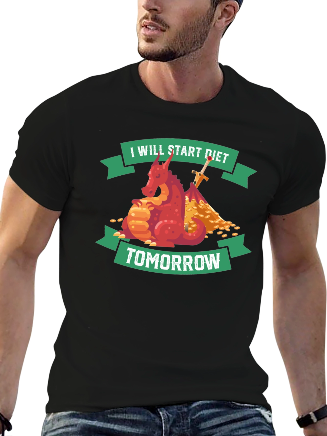 Funny Diet T-Shirt: I Will Start Diet Tomorrow