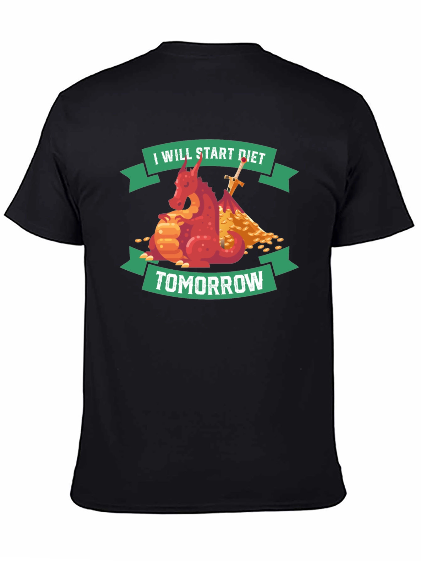 Funny Diet T-Shirt: I Will Start Diet Tomorrow