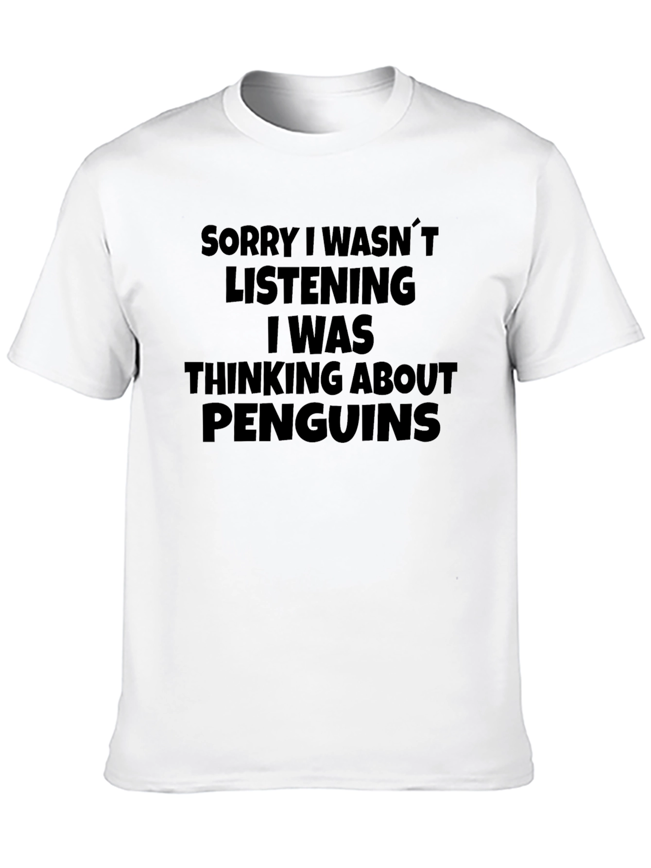 Penguin Thought T-Shirt - Funny Statement Tee