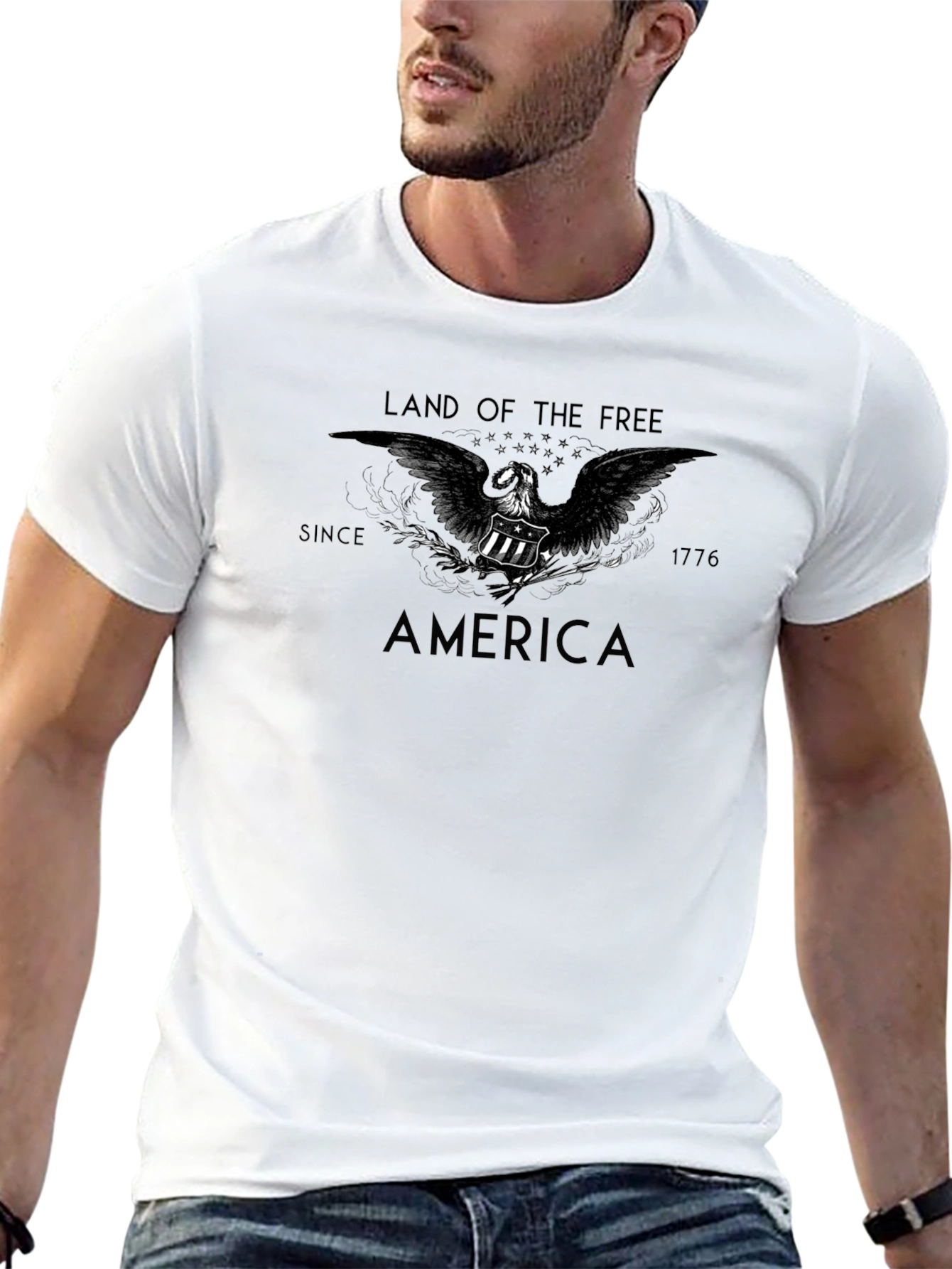 Land of the Free America Graphic T-Shirt