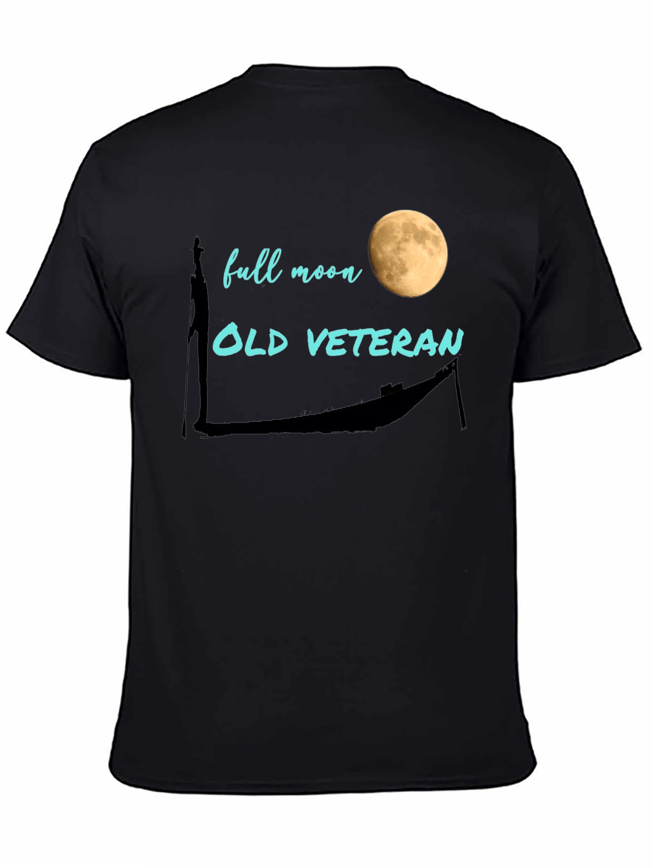Full Moon Old Veteran Graphic Tee