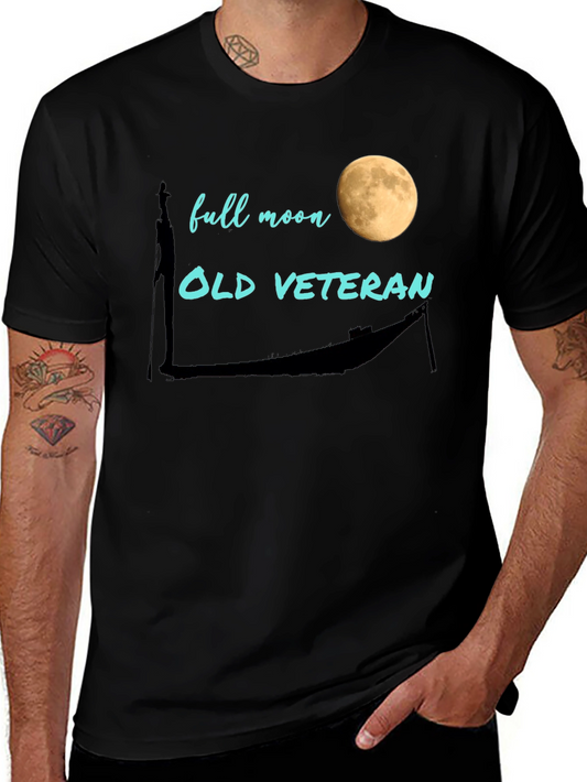Full Moon Old Veteran Graphic Tee