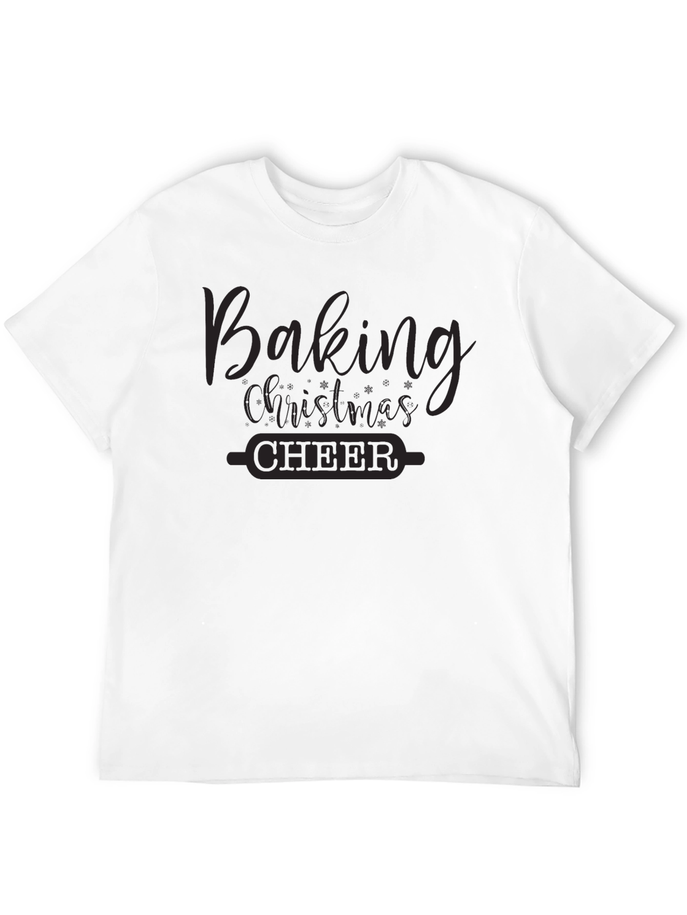 Baking Christmas Cheer Black T-Shirt