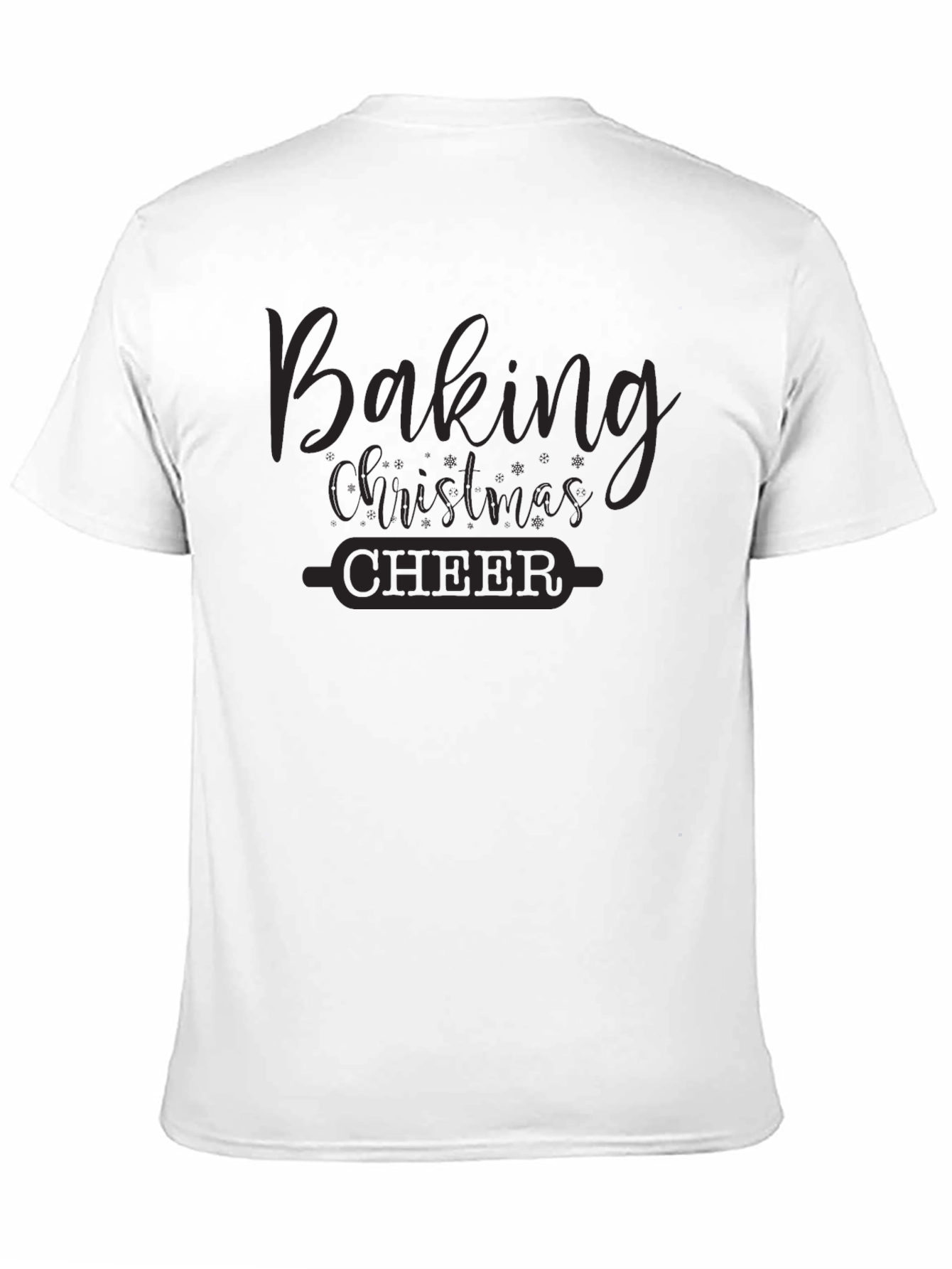 Baking Christmas Cheer Black T-Shirt