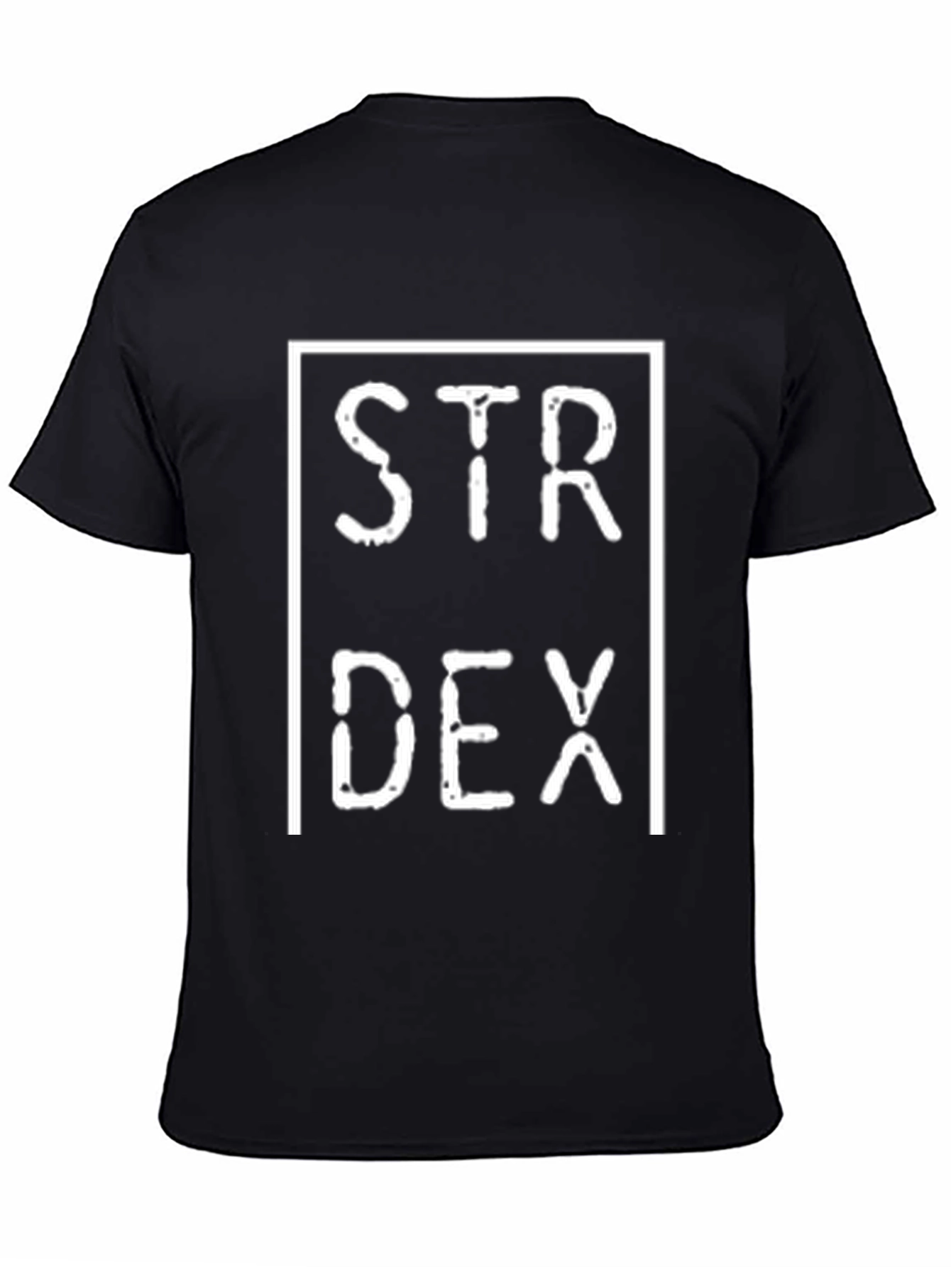 STR DEX T-Shirt Black Unisex Style