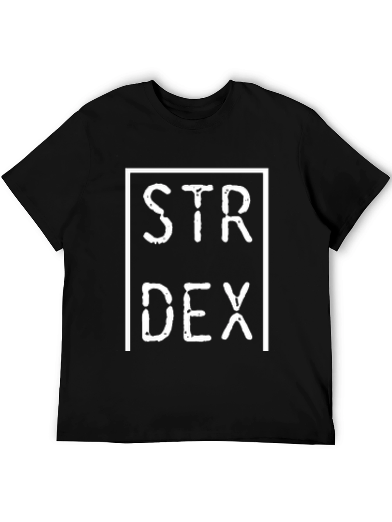STR DEX T-Shirt Black Unisex Style