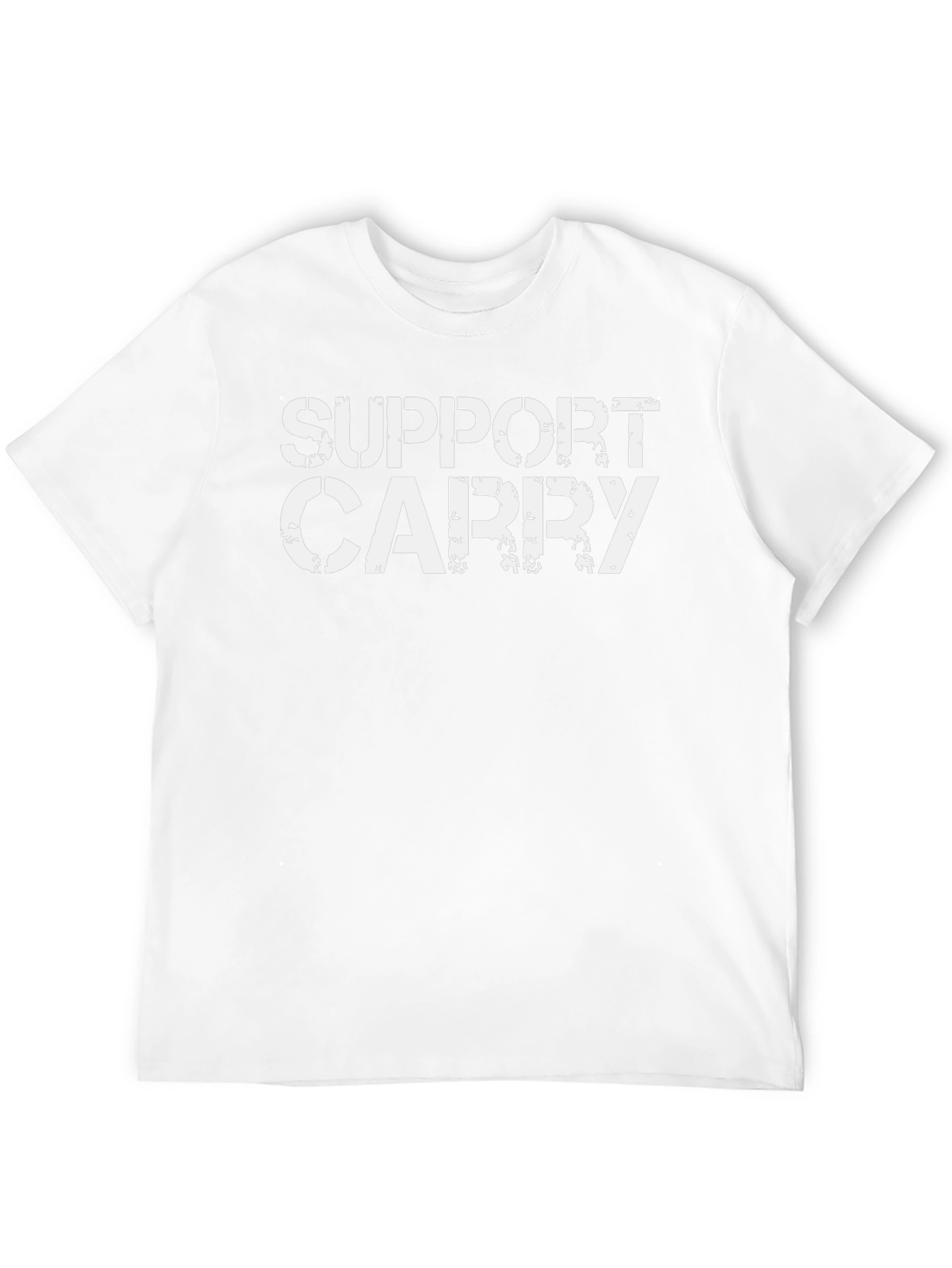 Support Carry Black Graphic Tee