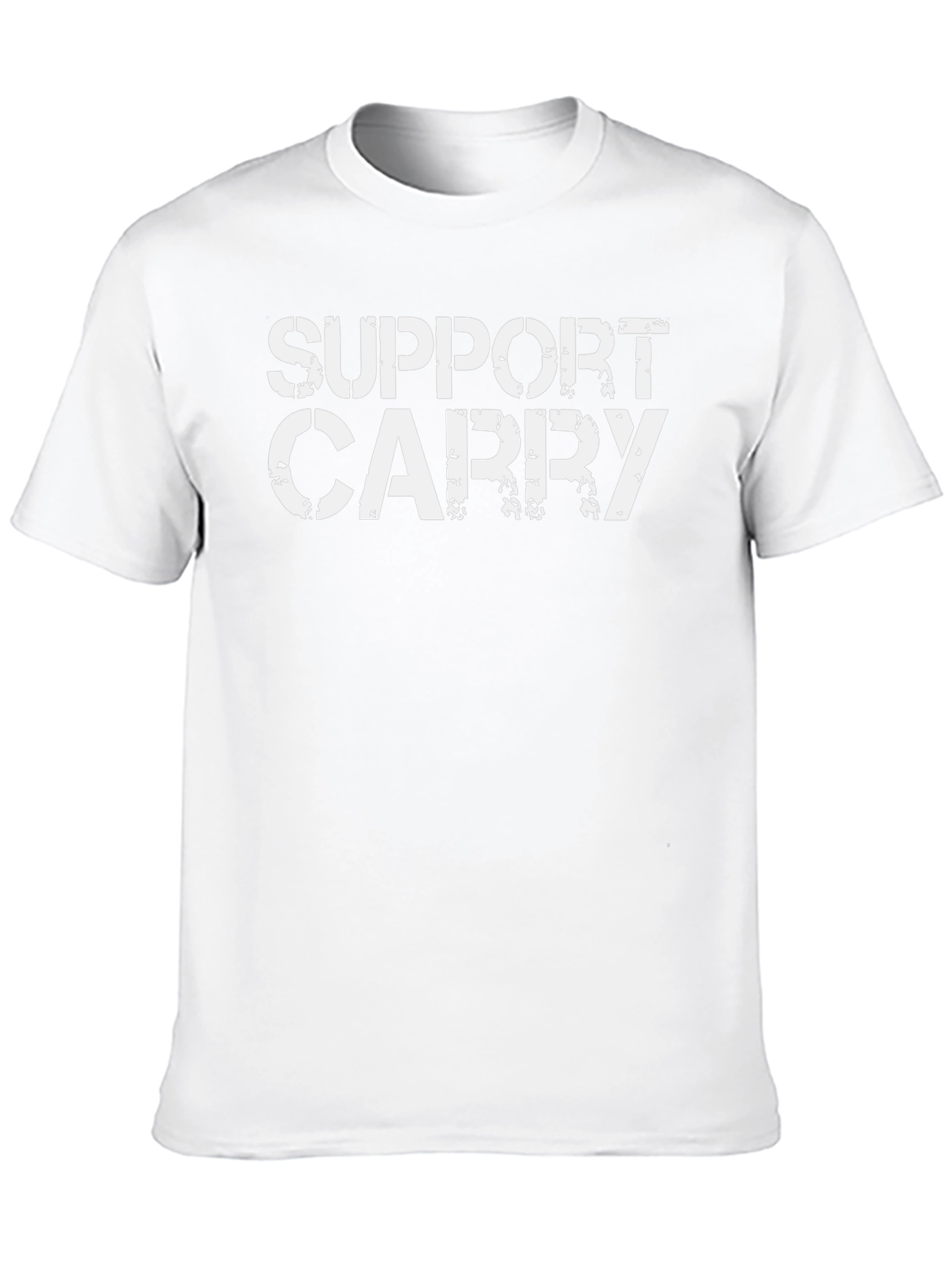 Support Carry Black Graphic Tee