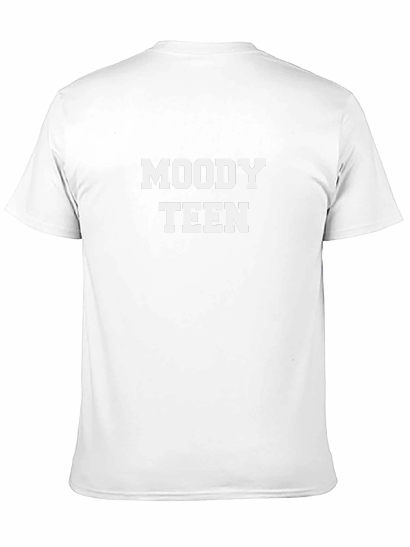 Moody Teen Graphic Tee - Black Cotton T-Shirt