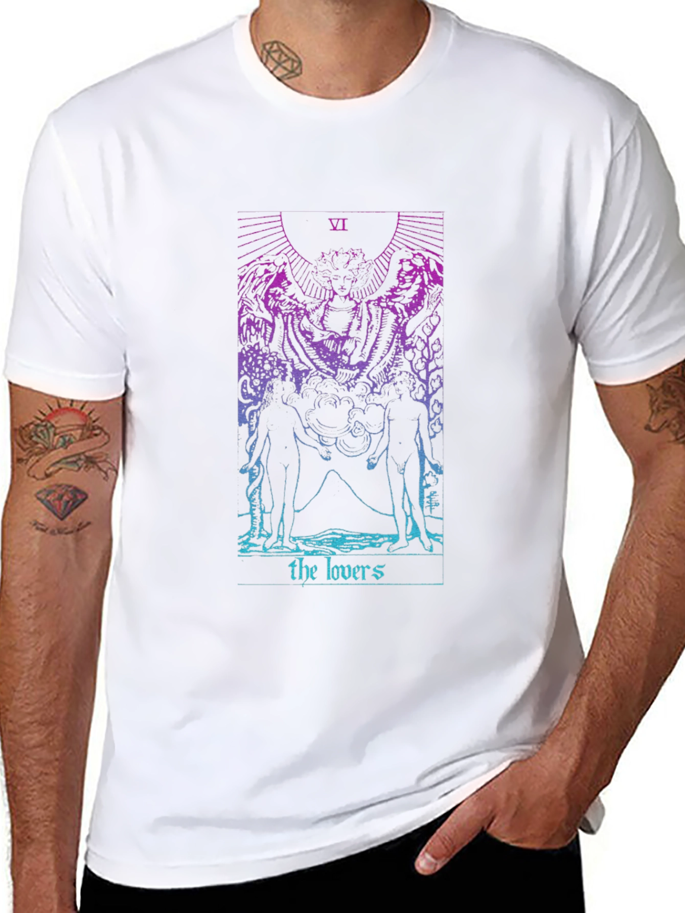 The Lovers Tarot Card T-Shirt