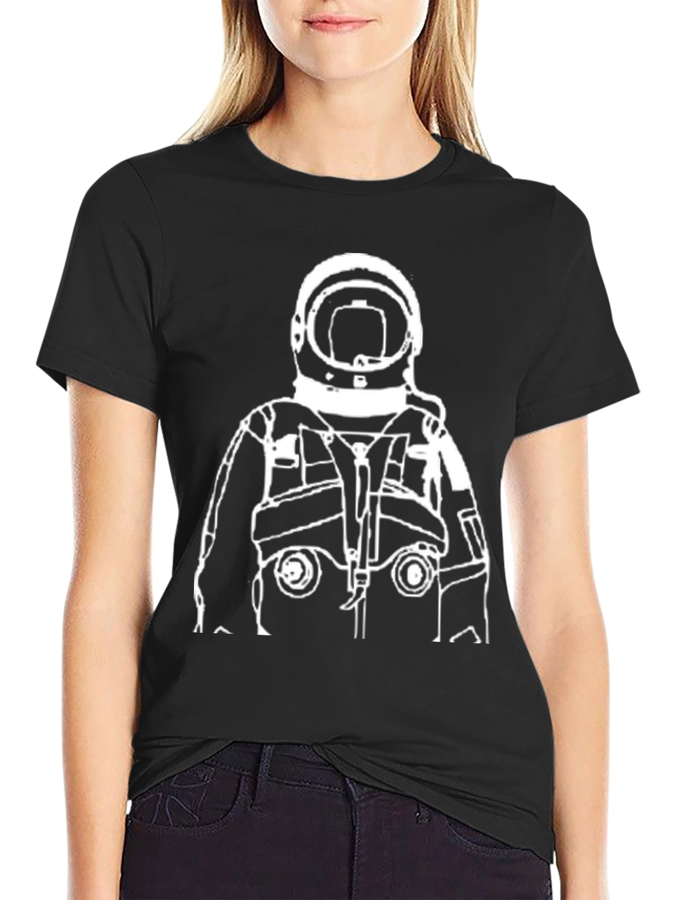 Astronaut Graphic Black T-Shirt