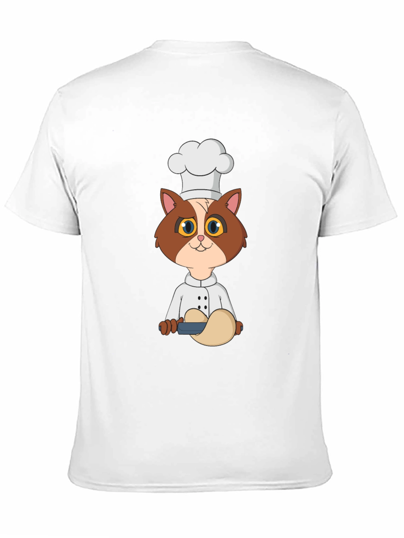 Chef Cat T-Shirt - Cute Cartoon Kitten Design