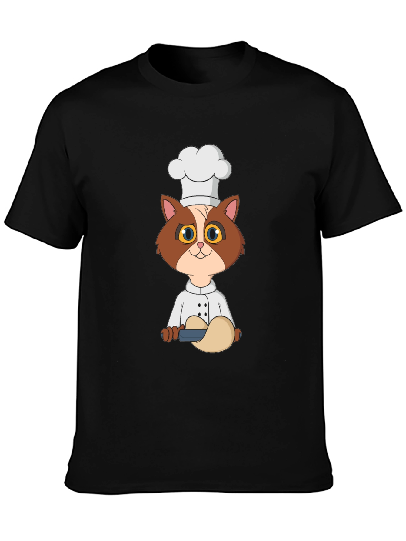 Chef Cat T-Shirt - Cute Cartoon Kitten Design