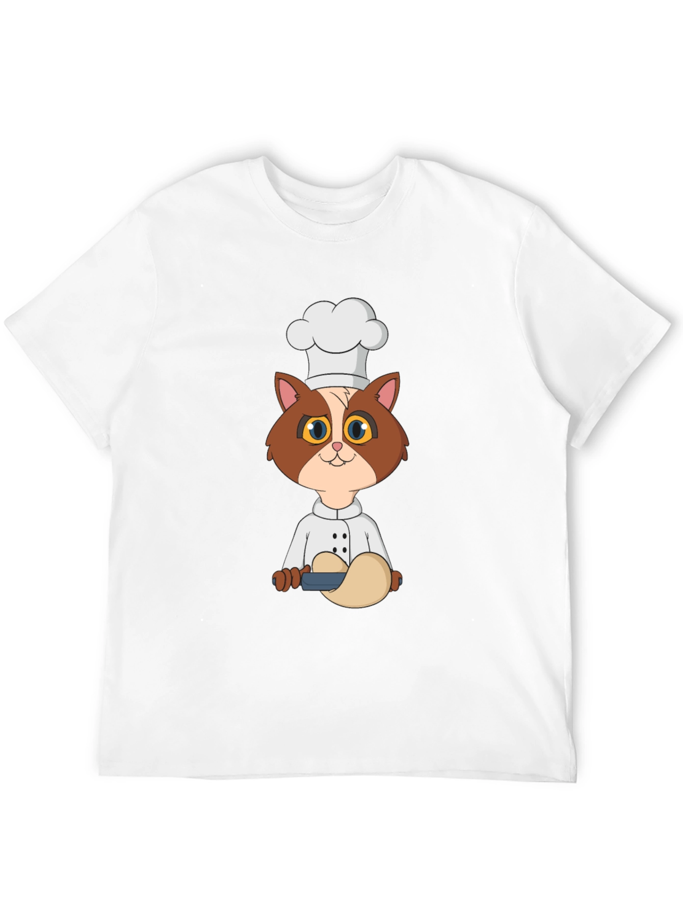 Chef Cat T-Shirt - Cute Cartoon Kitten Design