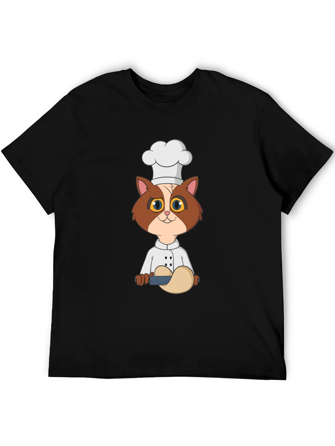 Chef Cat T-Shirt - Cute Cartoon Kitten Design