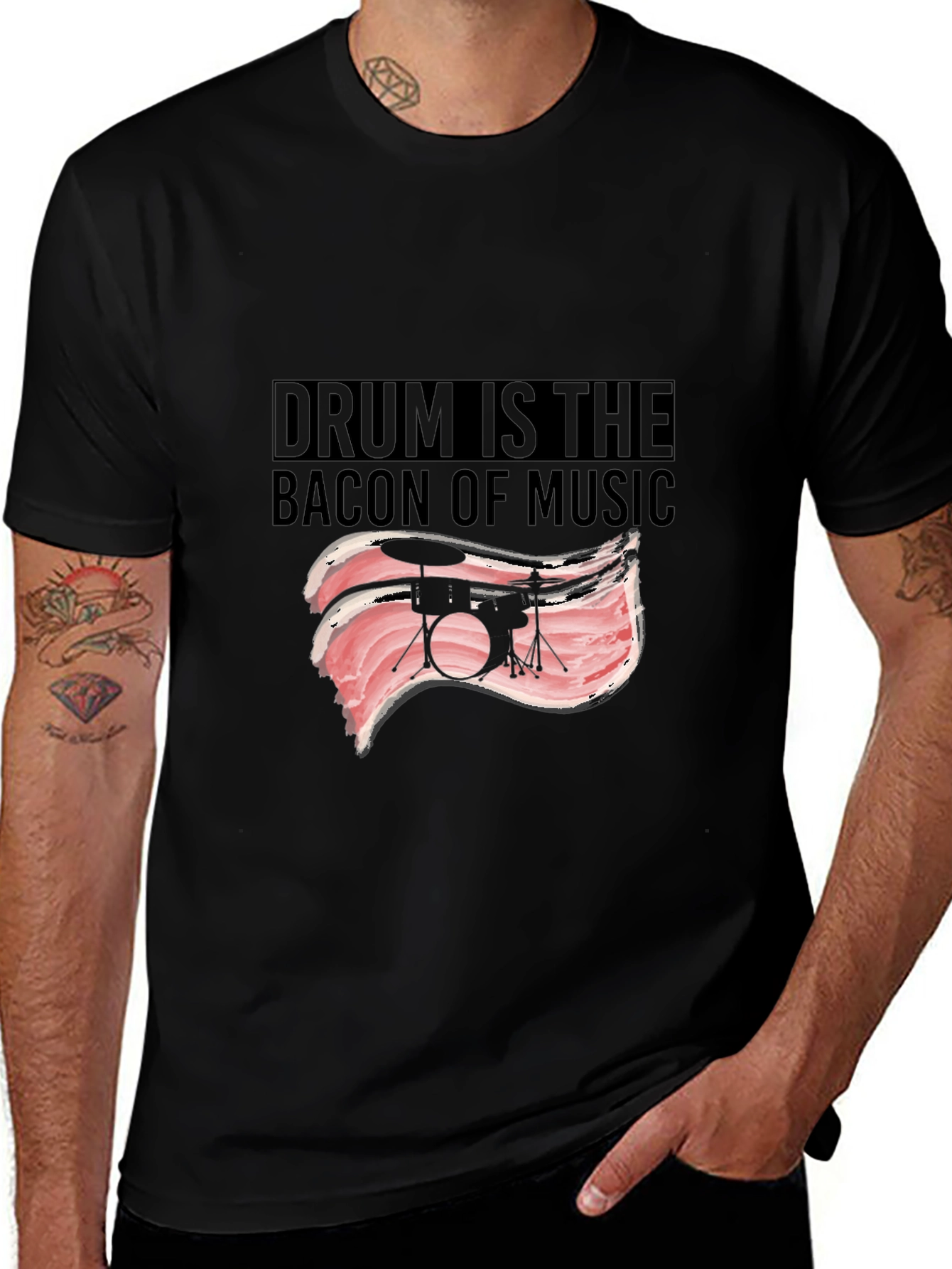 Drum is the Bacon of Music T-Shirt