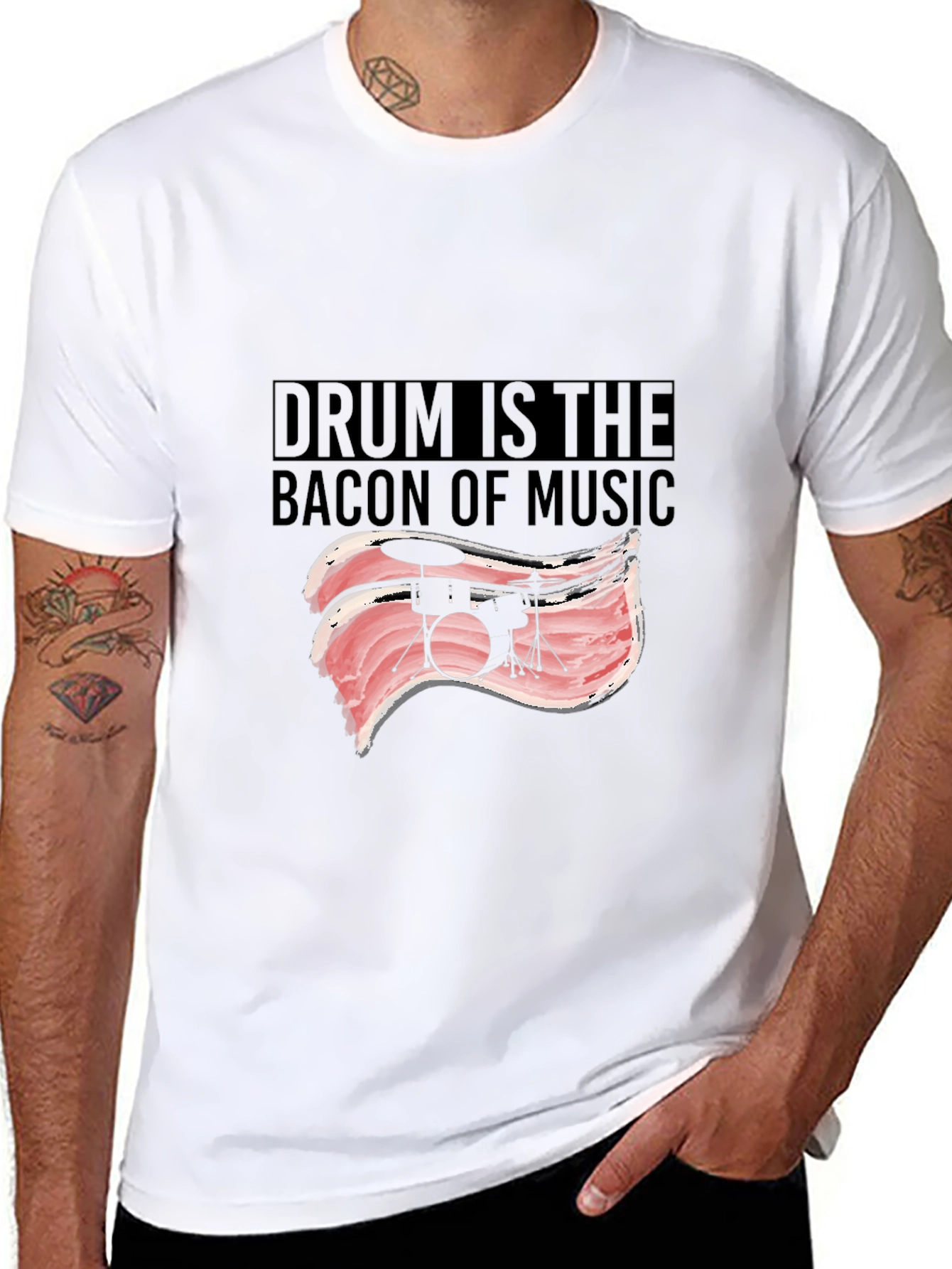 Drum is the Bacon of Music T-Shirt