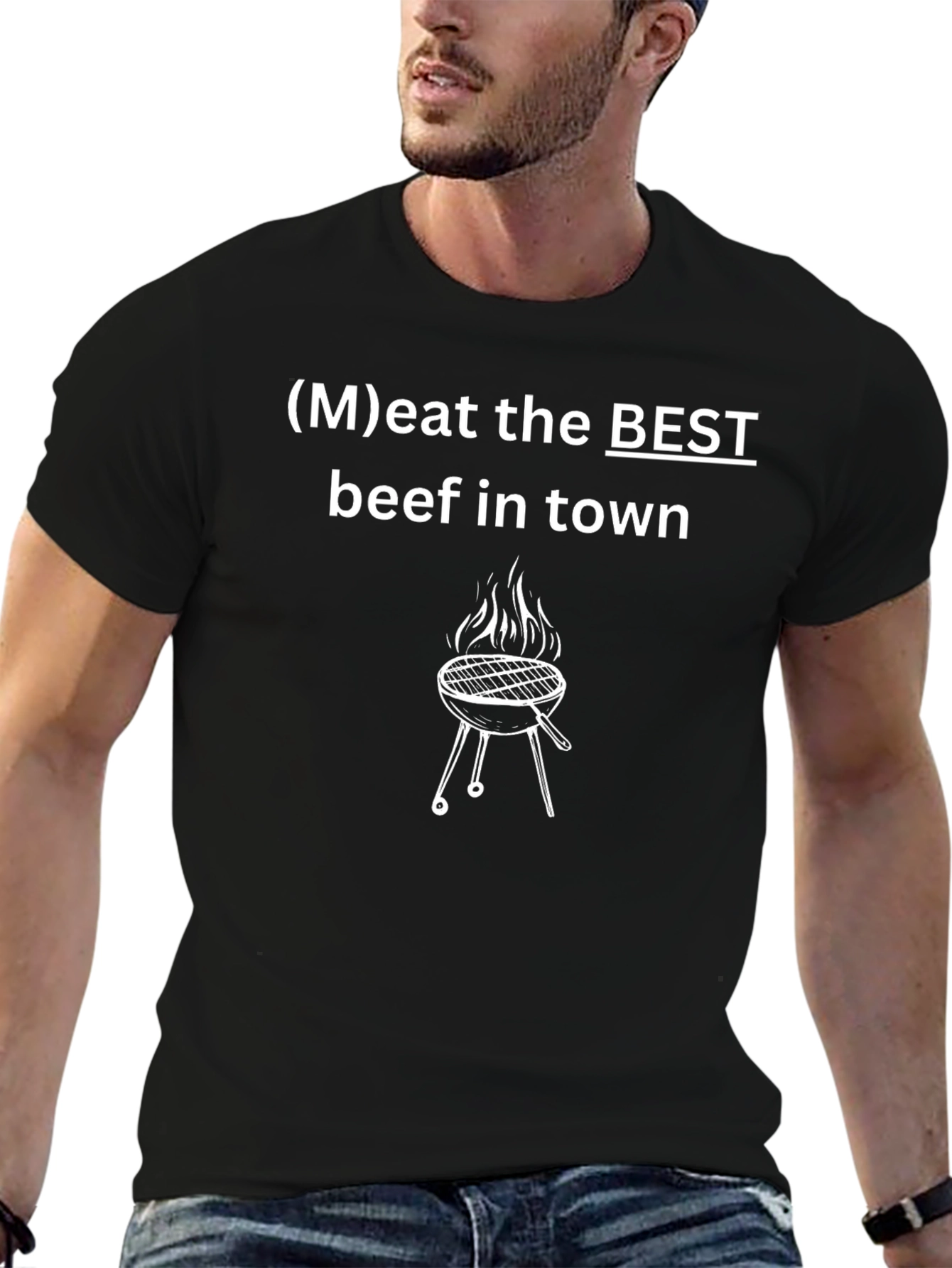 Eat the BEST Beef T-Shirt - BBQ Grill Design