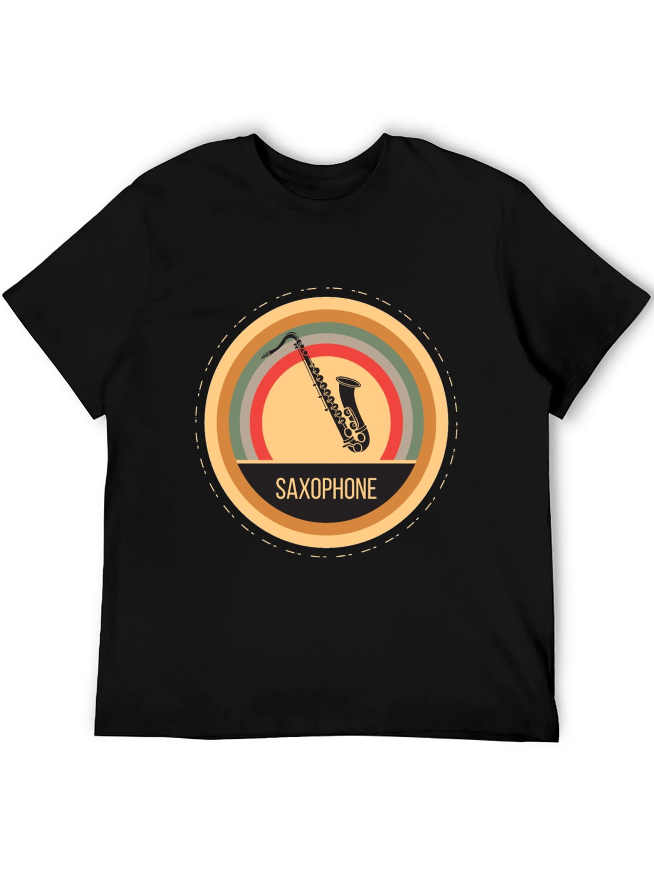Retro Saxophone Graphic Tee - Classic Music Lover T-Shirt