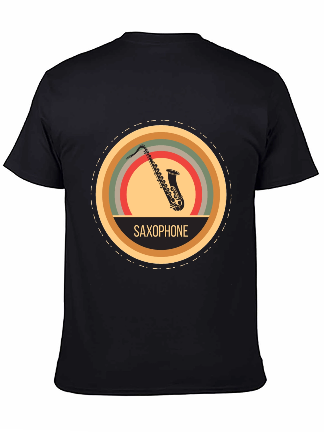 Retro Saxophone Graphic Tee - Classic Music Lover T-Shirt