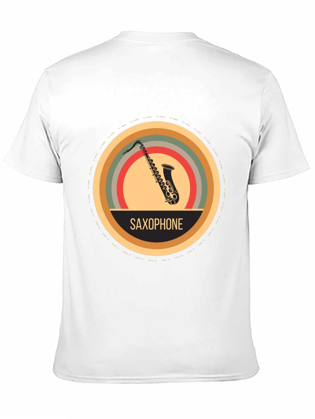 Retro Saxophone Graphic Tee - Classic Music Lover T-Shirt