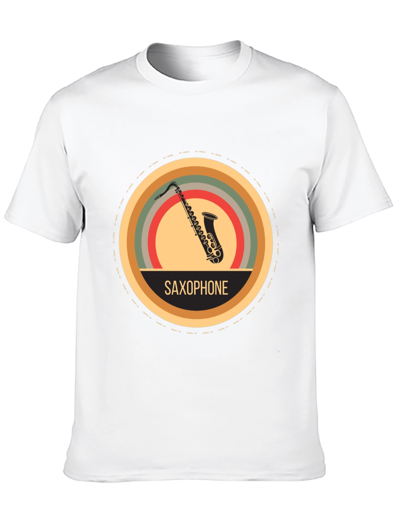 Retro Saxophone Graphic Tee - Classic Music Lover T-Shirt