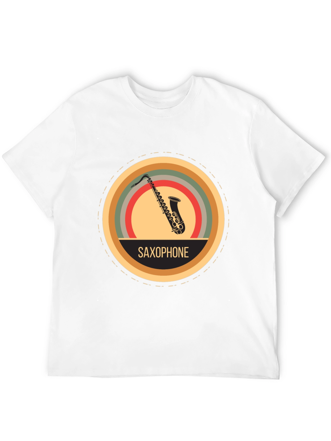 Retro Saxophone Graphic Tee - Classic Music Lover T-Shirt