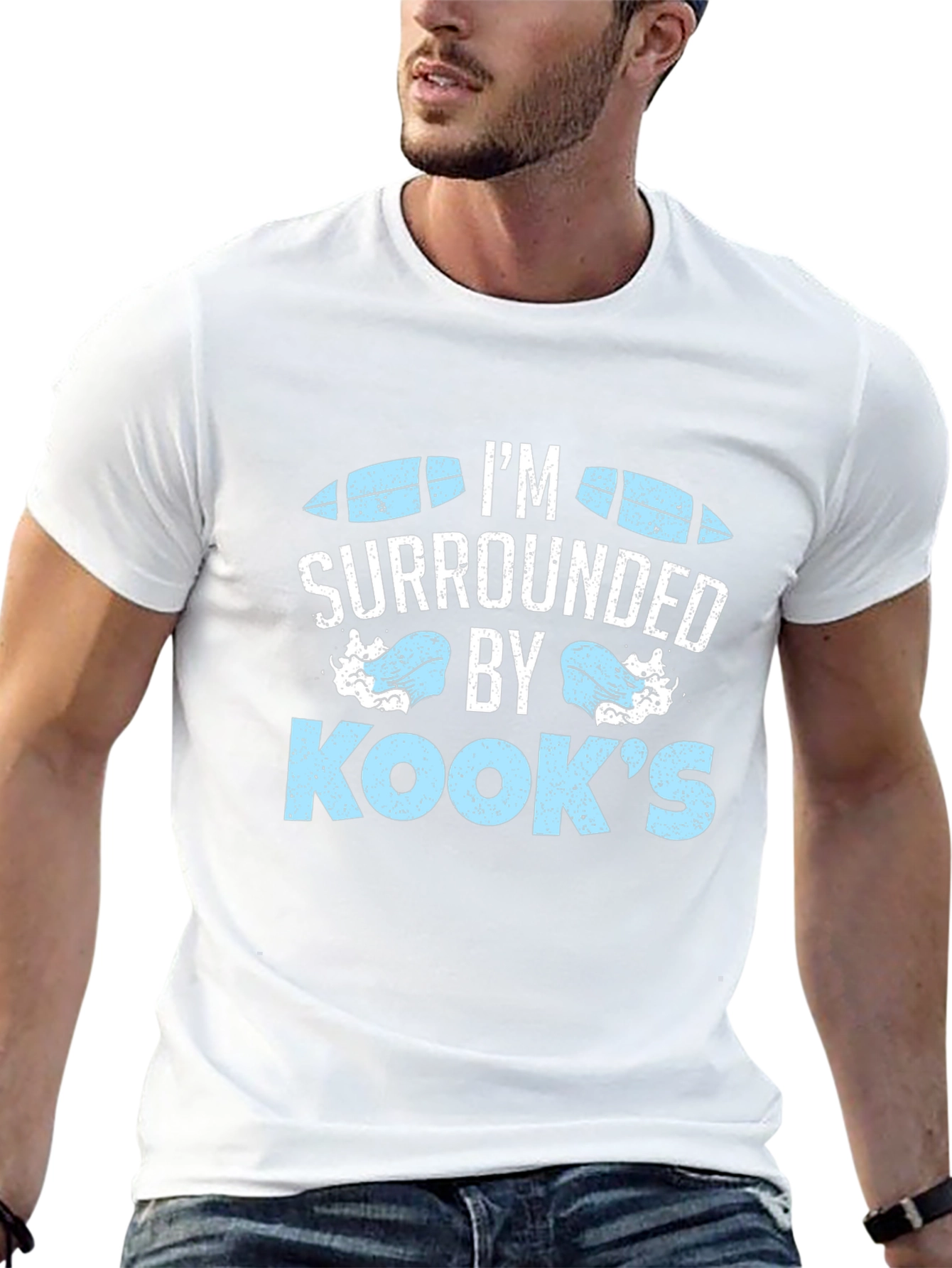 Im Surrounded by Kooks T-Shirt Surfing Surfboards Tee