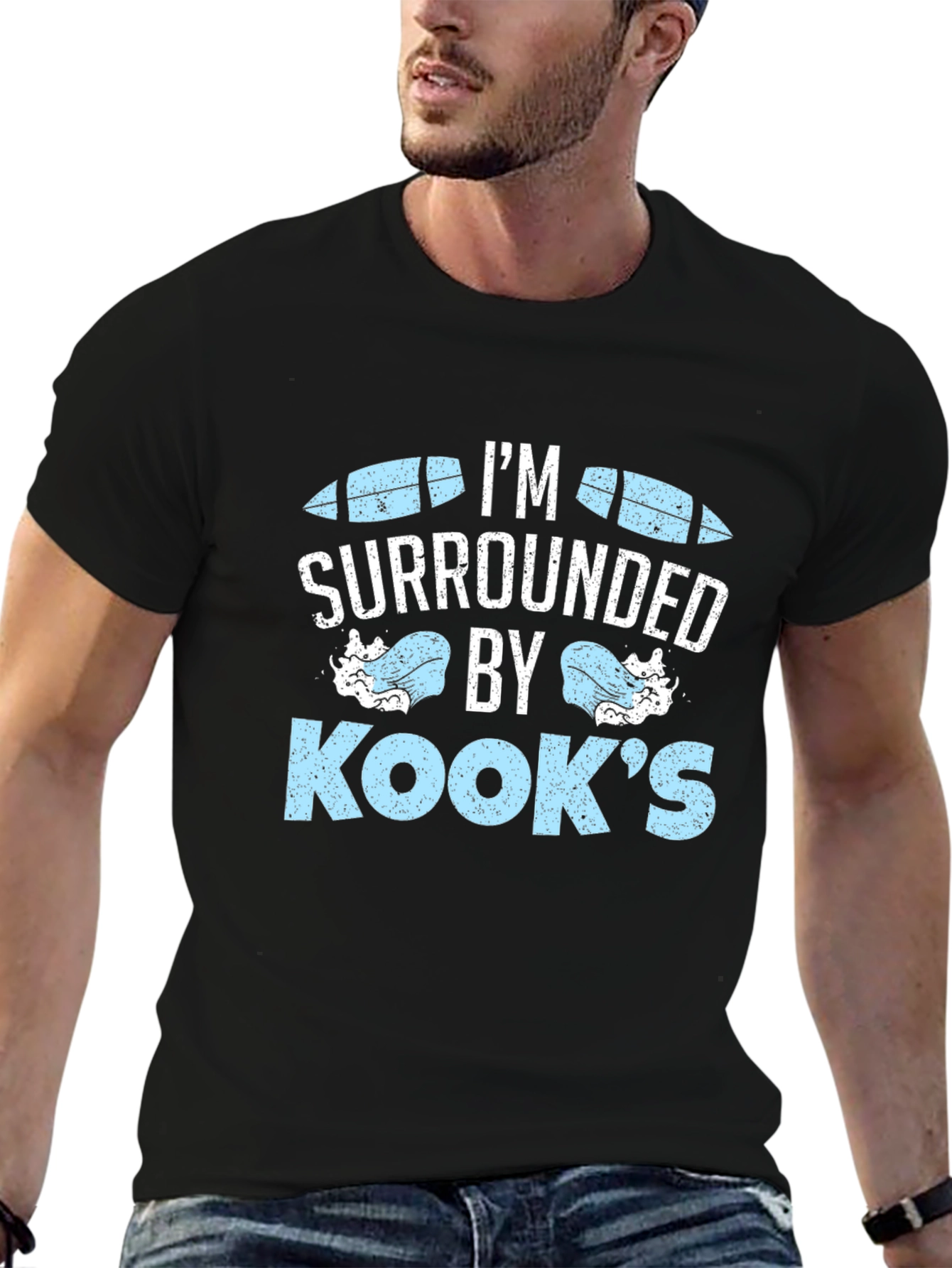 Im Surrounded by Kooks T-Shirt Surfing Surfboards Tee