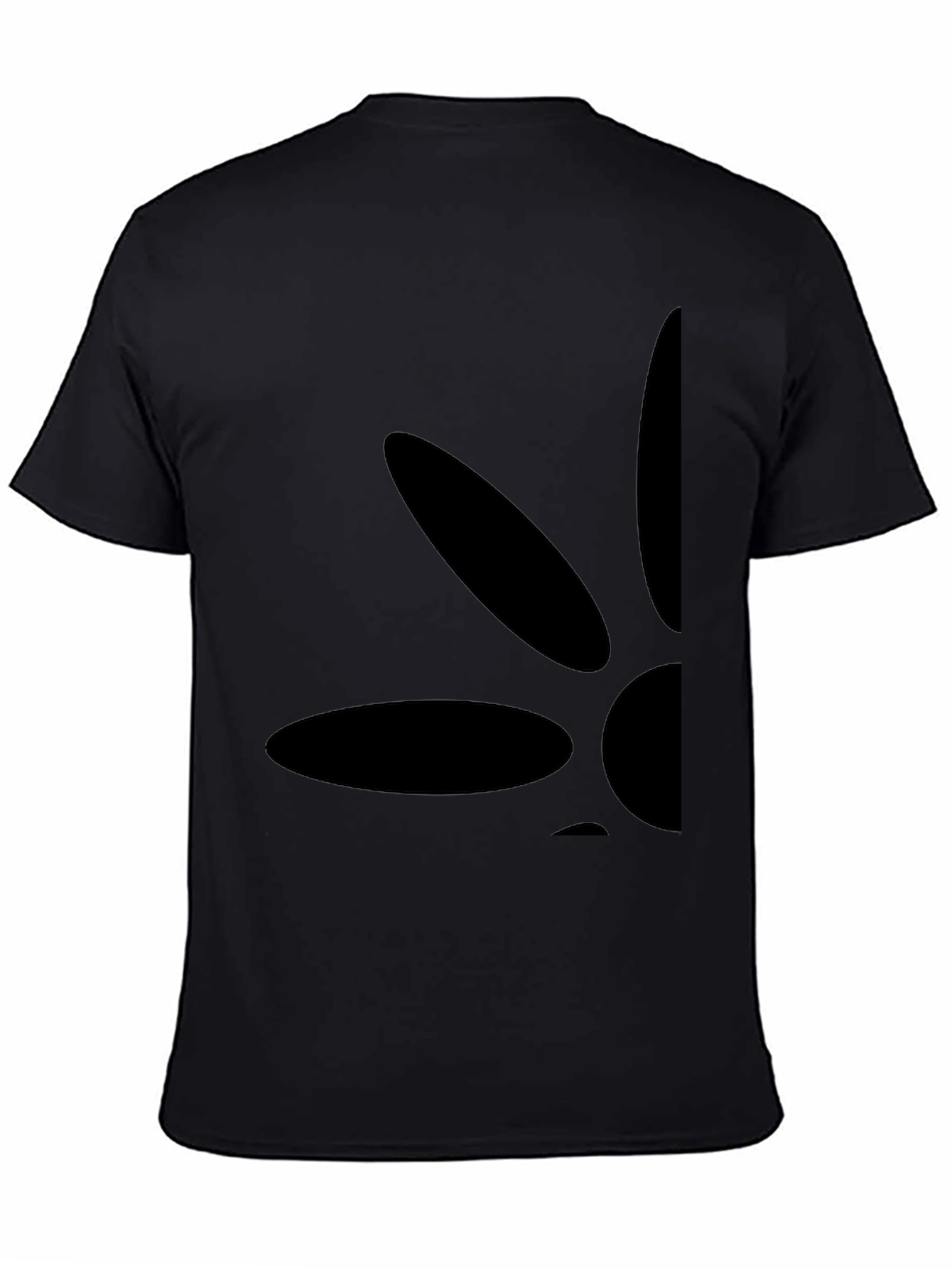 Mens Black Graphic Tee - Casual Style