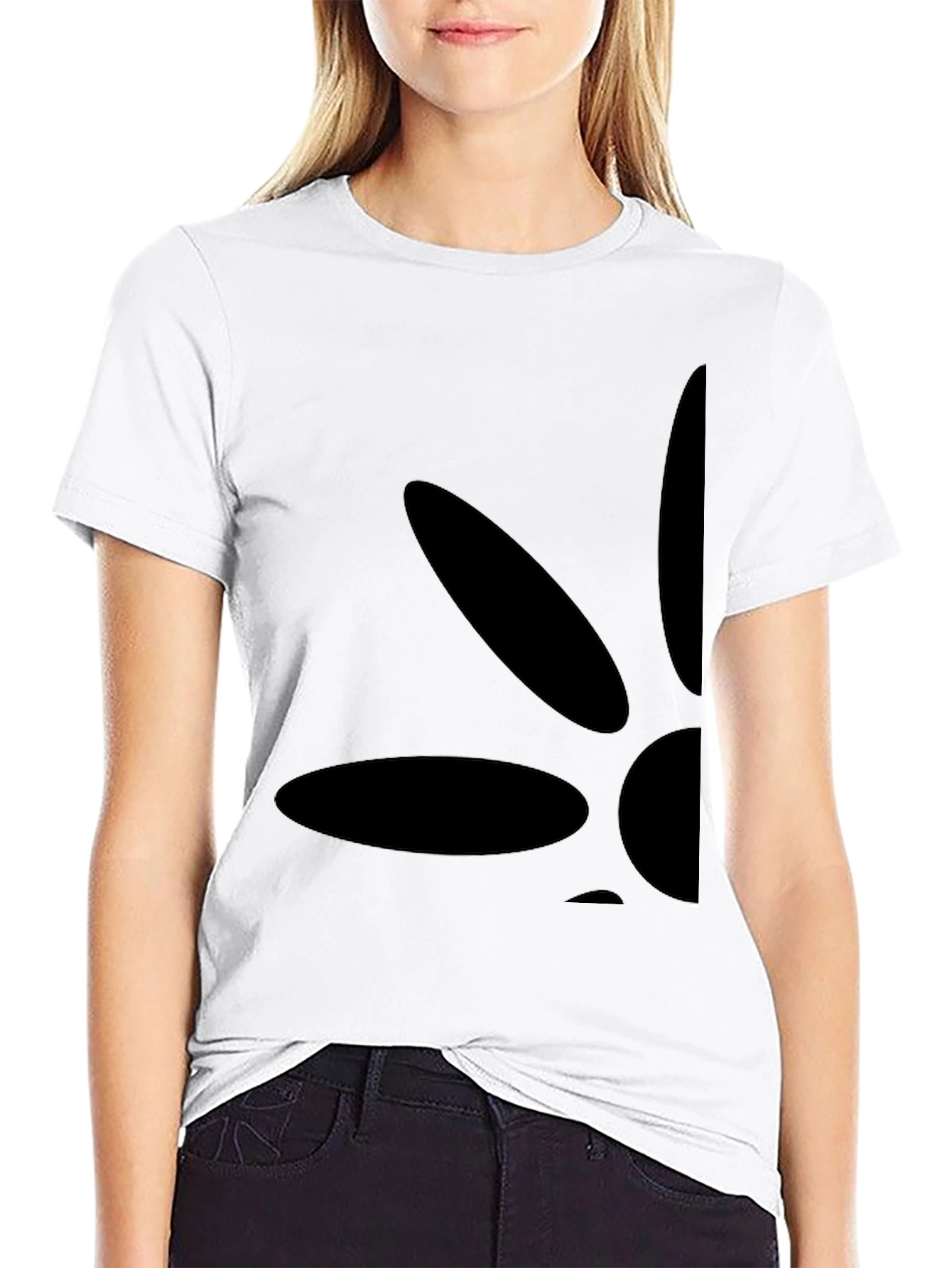 Mens Black Graphic Tee - Casual Style