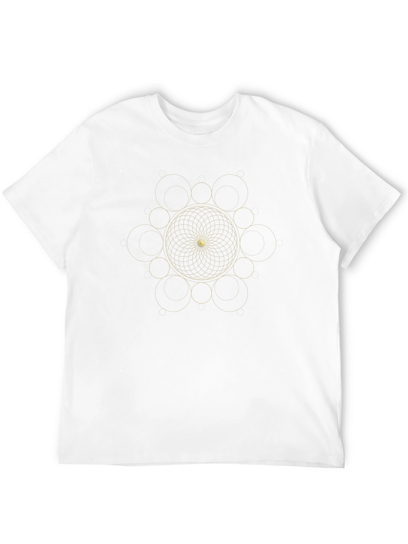 Geometric Mandala T-Shirt - Black
