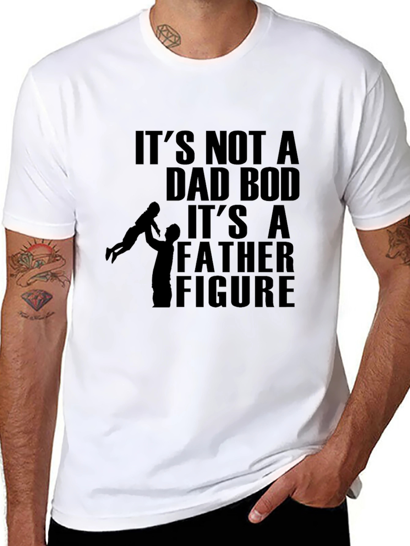 Dad Bod Father Figure Graphic Tee