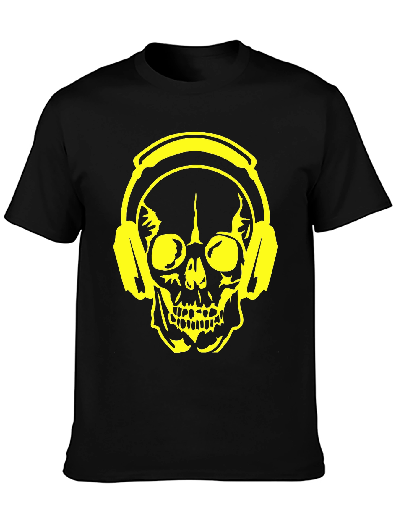 Skull Headphone Graphic T-Shirt