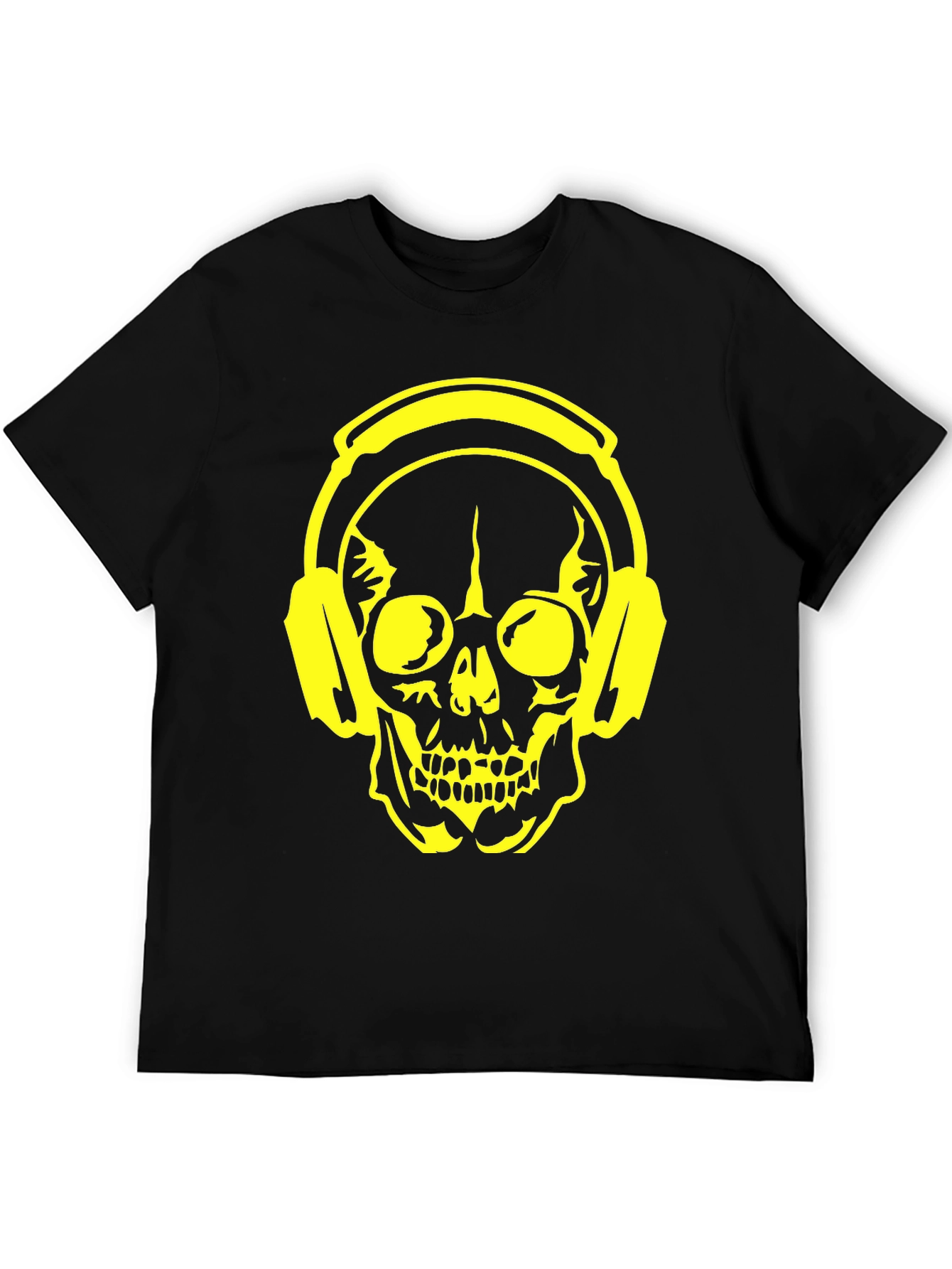 Skull Headphone Graphic T-Shirt
