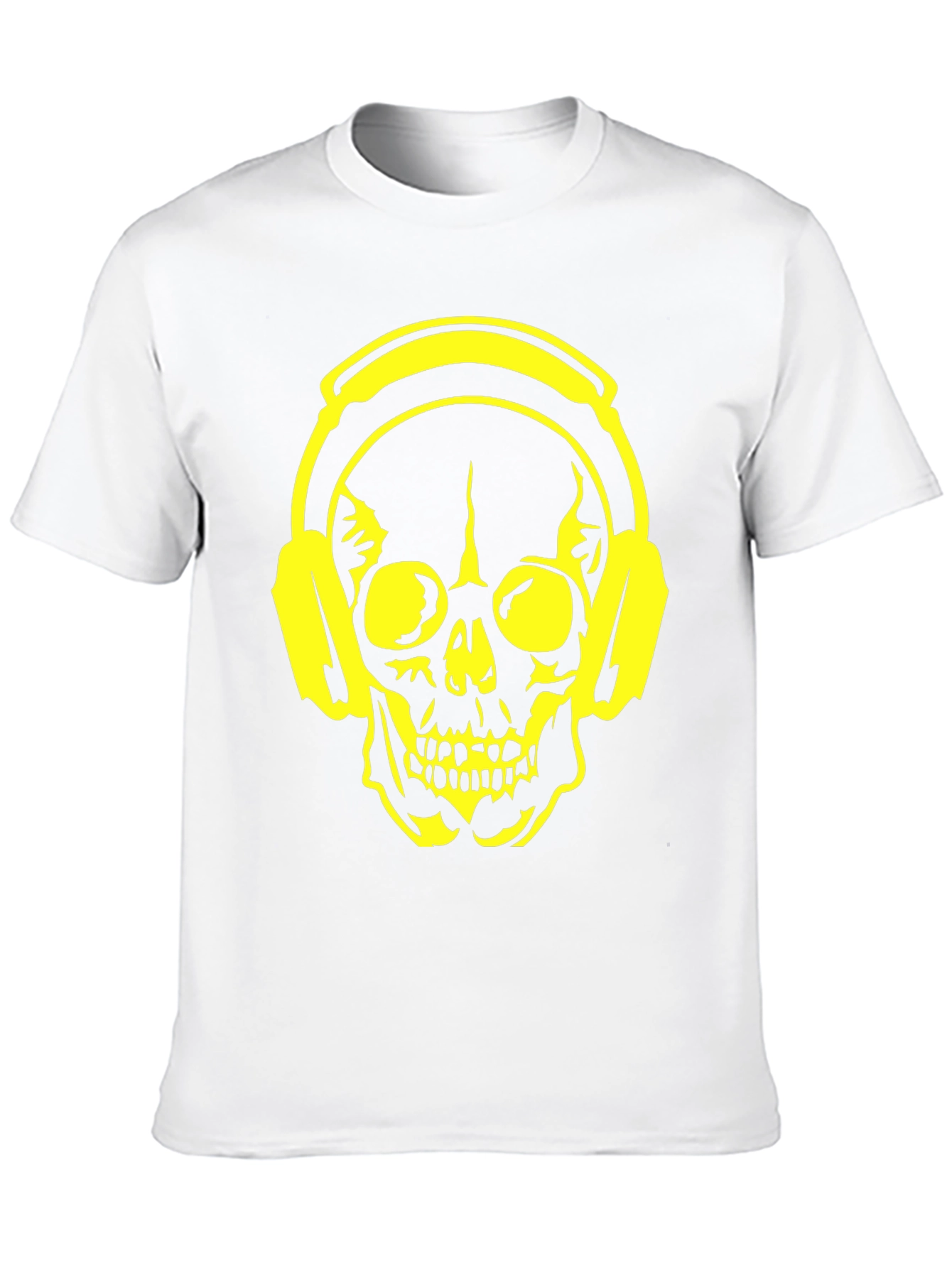 Skull Headphone Graphic T-Shirt