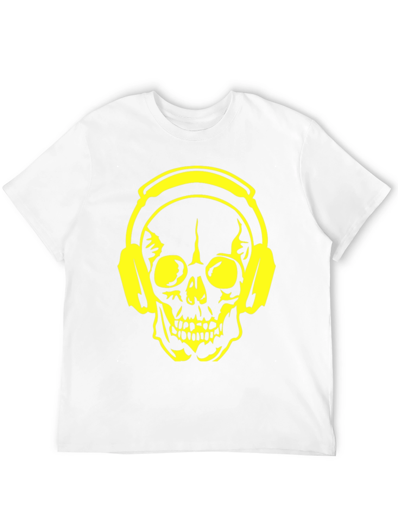 Skull Headphone Graphic T-Shirt